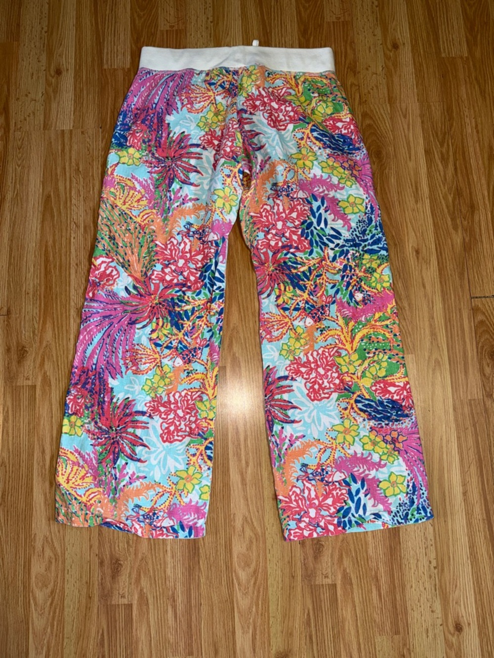 Lilly Pulitzer The Beach Pant Linen Size XL - Picture 5 of 7
